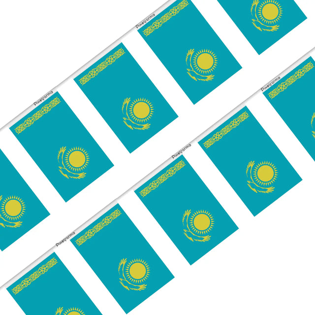 Guirlande drapeau kazakhstan en polyester - pixelforma