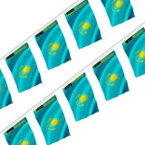 Guirlande drapeau kazakhstan polyester à accrocher festive