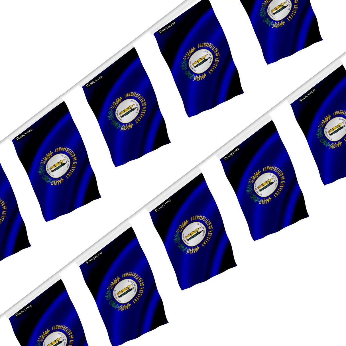 Guirlande drapeau kentucky polyester résistant à accrocher