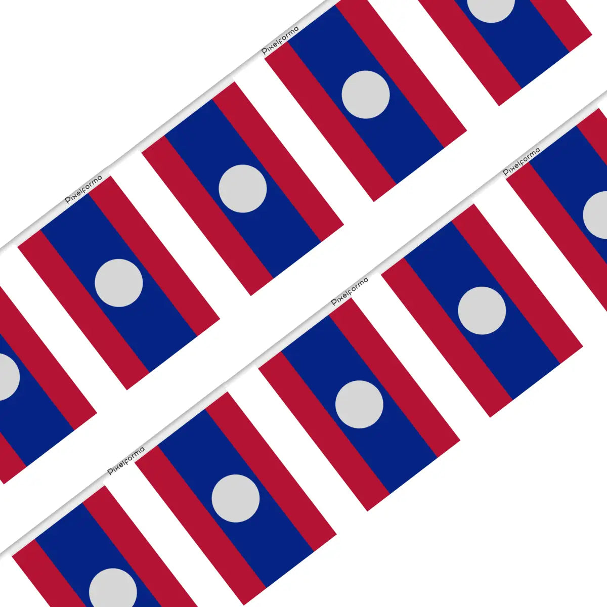 Guirlande drapeau laos - pixelforma