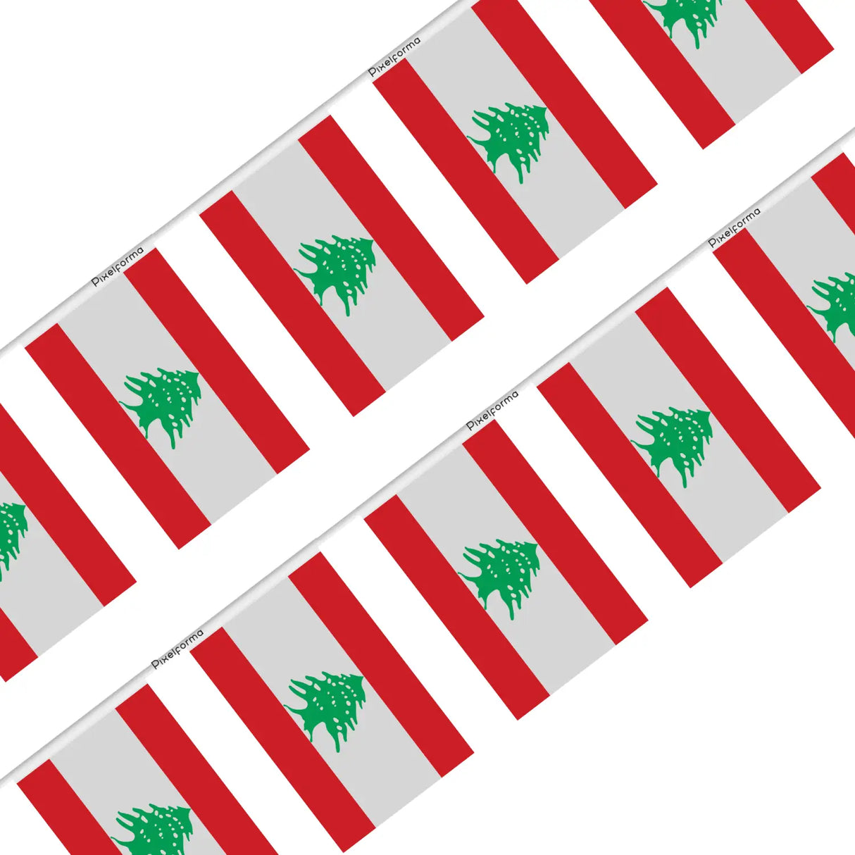 Guirlande drapeau liban - pixelforma