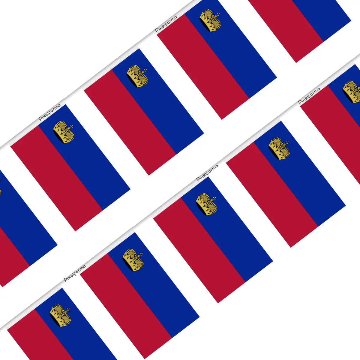 Guirlande drapeau liechtenstein - pixelforma