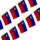 Guirlande drapeau liechtenstein polyester décoration fête