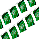 Guirlande drapeau ligue arabe en polyester résistant