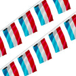 Guirlande drapeau luxembourg en polyester à accrocher