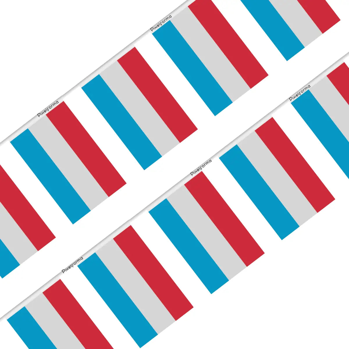 Guirlande drapeau luxembourg - pixelforma