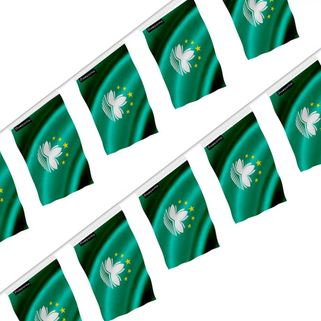 Guirlande drapeau macao en polyester à accrocher décoration