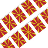 Guirlande Drapeau Macédoine du Nord en Polyester - Pixelforma 