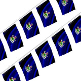 Guirlande drapeau maine en polyester résistant à accrocher