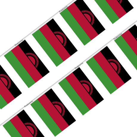 Guirlande Drapeau Malawi en Polyester - Pixelforma 