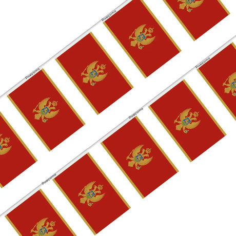 Guirlande drapeau monténégro - pixelforma