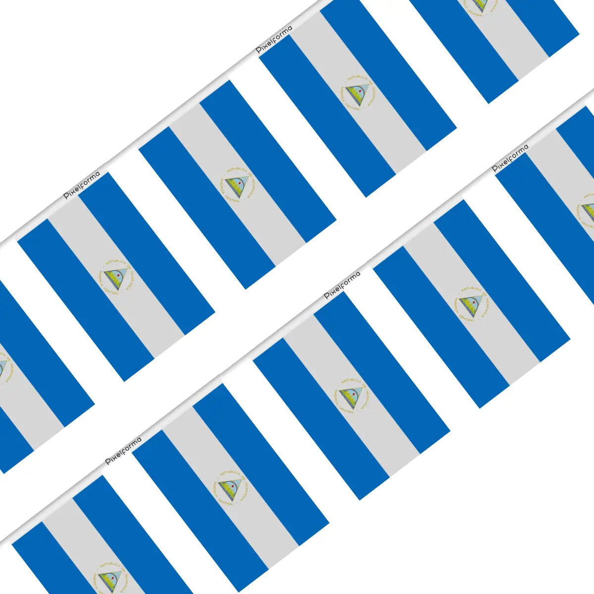 Guirlande drapeau nicaragua - pixelforma