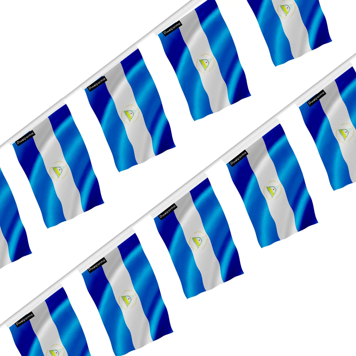 Guirlande drapeau nicaragua - pixelforma