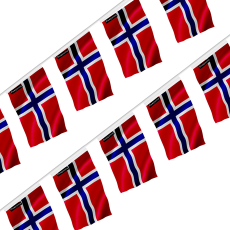 Guirlande drapeau norvège - pixelforma