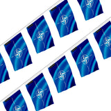 Guirlande drapeau otan en polyester résistant à accrocher