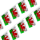 Guirlande drapeau pays de galles en polyester à accrocher