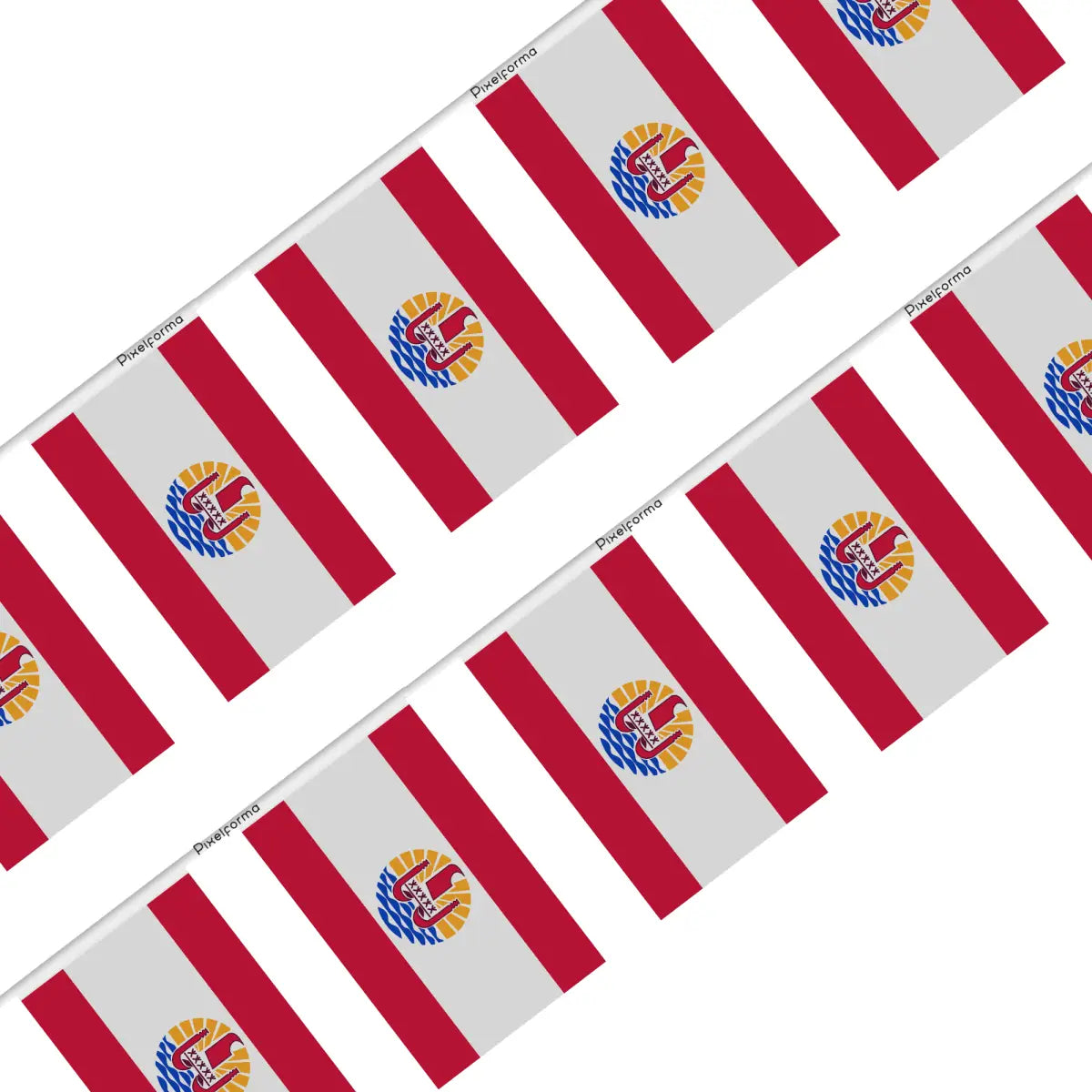 Guirlande drapeau polynésie française - pixelforma