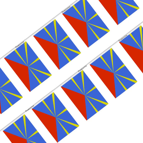 Guirlande drapeau réunion - pixelforma