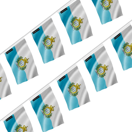 Guirlande drapeau saint-marin en polyester à suspendre
