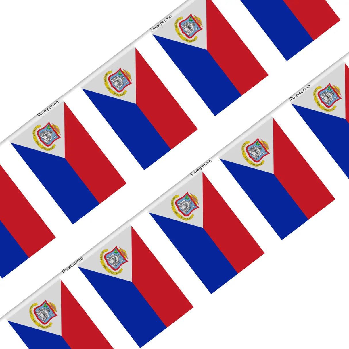 Guirlande drapeau saint-martin - pixelforma