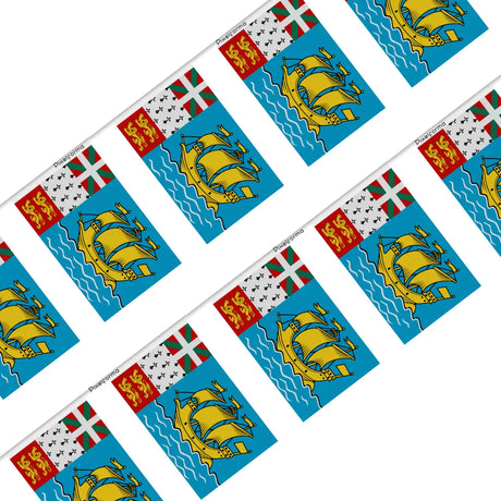 Guirlande drapeau saint-pierre-et-miquelon - pixelforma