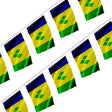 Guirlande drapeau saint-vincent polyester usage extérieur
