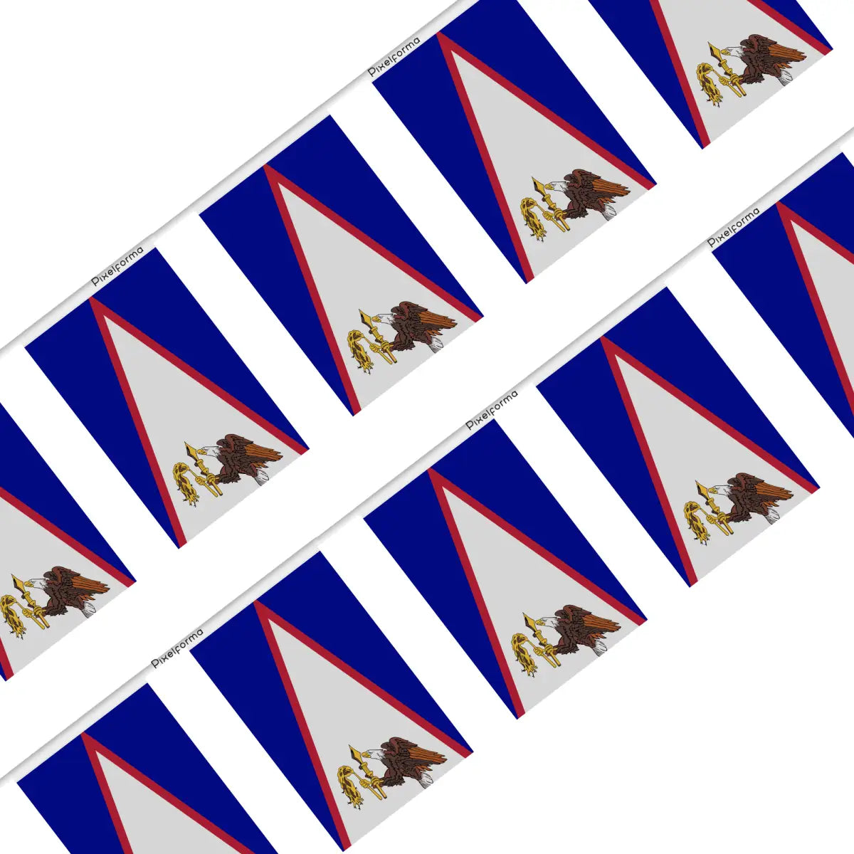 Guirlande drapeau samoa américaines - pixelforma
