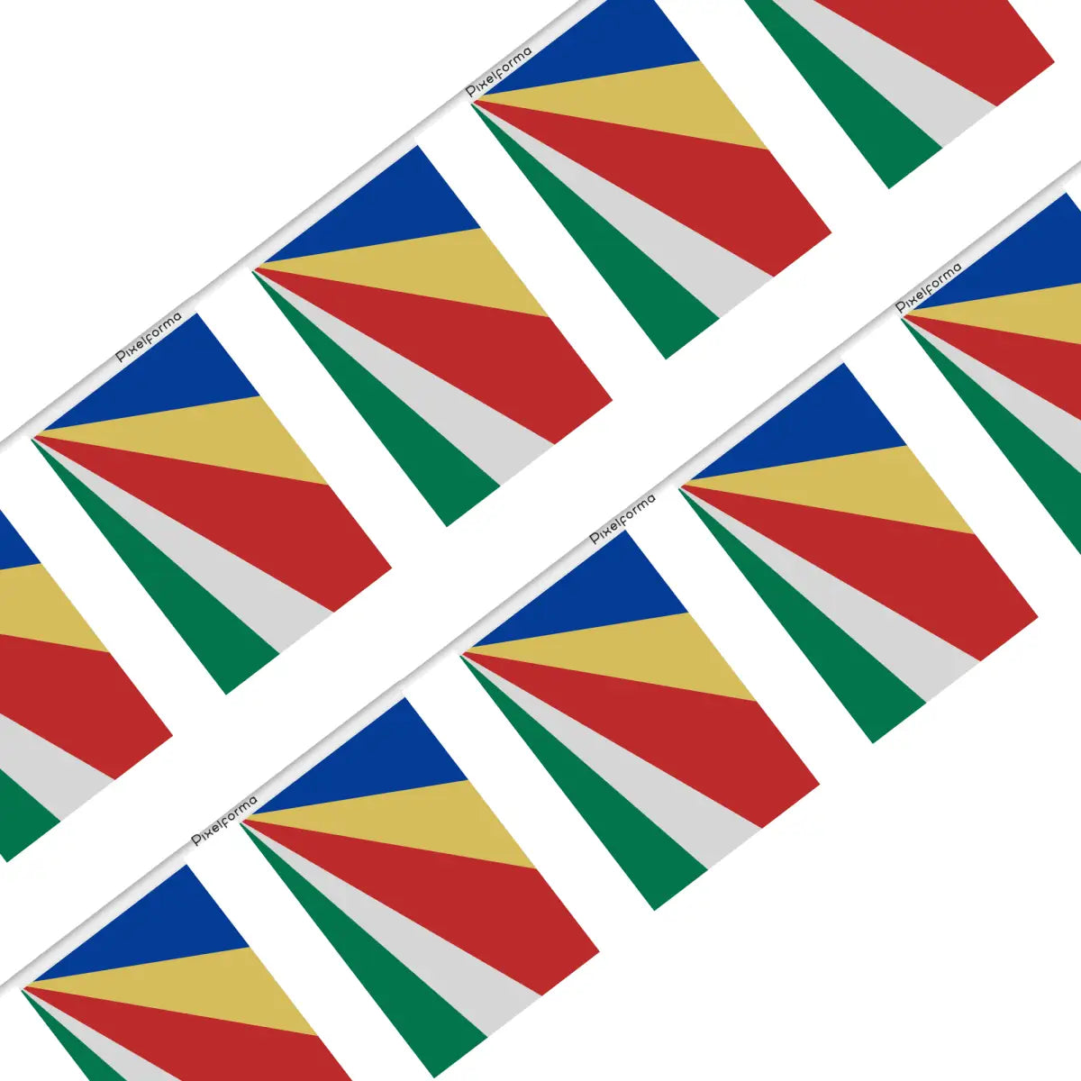 Guirlande Drapeau Seychelles en Polyester - Pixelforma 