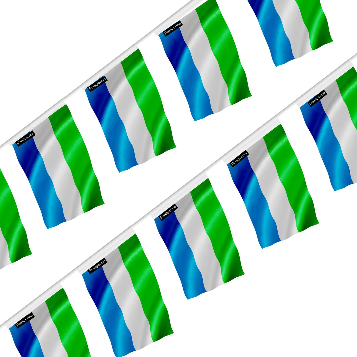 Guirlande drapeau sierra leone - pixelforma