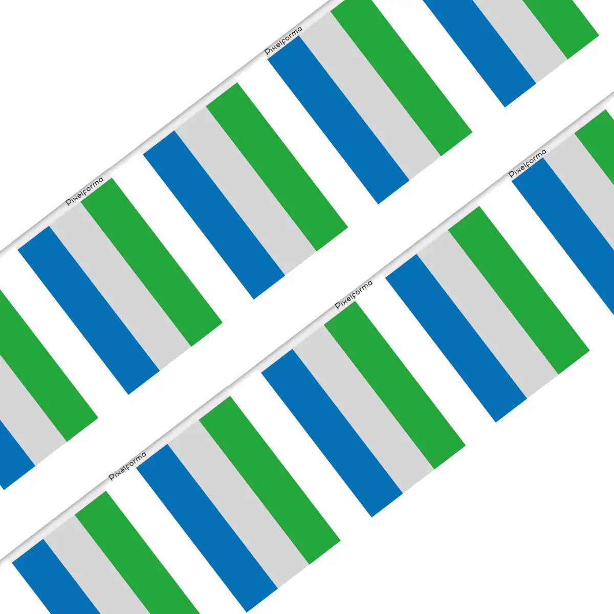 Guirlande drapeau sierra leone - pixelforma