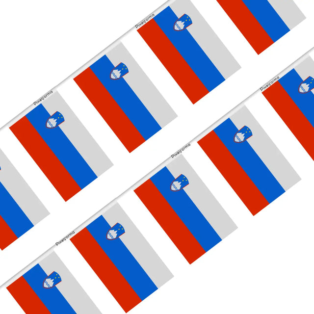 Guirlande Drapeau Slovénie en Polyester - Pixelforma 