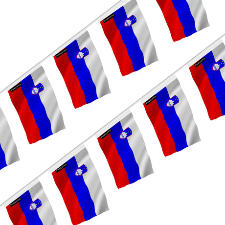 Guirlande drapeau slovénie en polyester à accrocher