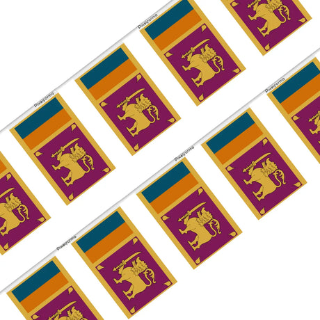 Guirlande Drapeau Sri Lanka en Polyester - Pixelforma 