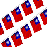 Guirlande drapeau taïwan en polyester à accrocher