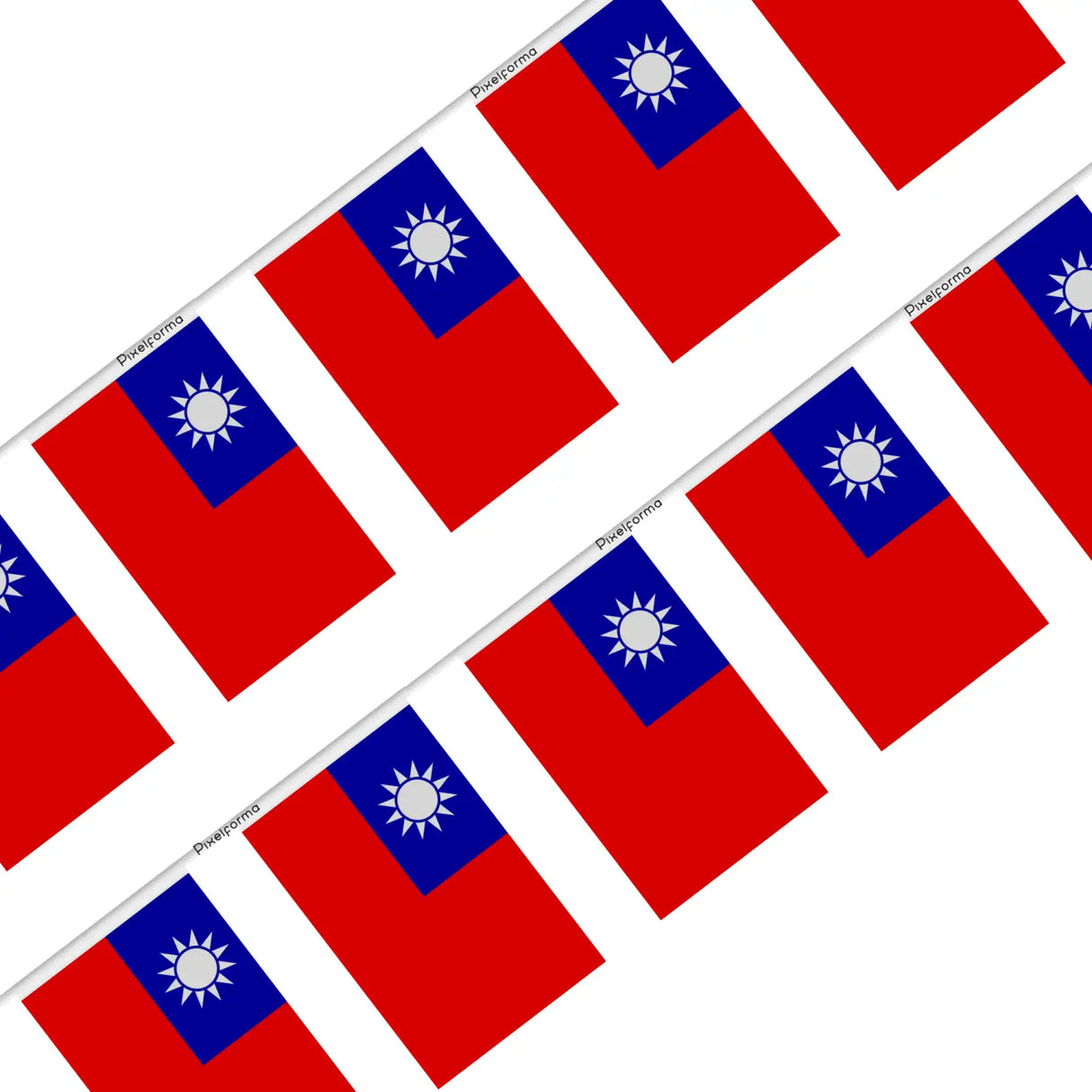 Guirlande drapeau taïwan - pixelforma
