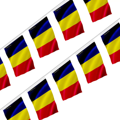 Guirlande drapeau tchad en polyester à accrocher