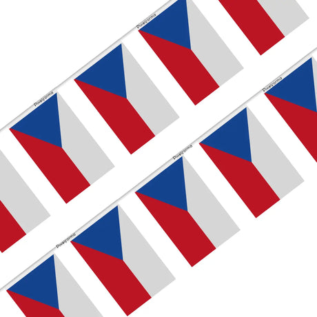 Guirlande Drapeau Tchéquie en Polyester - Pixelforma 