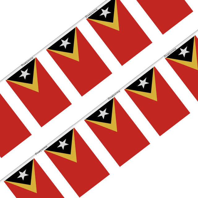 Guirlande drapeau timor oriental - pixelforma