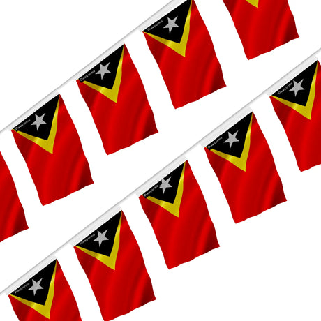 Guirlande drapeau timor oriental polyester à suspendre