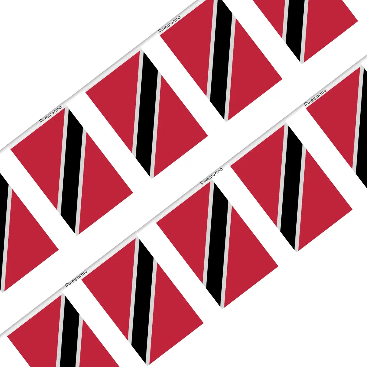 Guirlande drapeau trinité-et-tobago - pixelforma