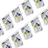 Guirlande drapeau union économique eurasiatique polyester festif