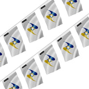Guirlande drapeau union économique eurasiatique polyester festif
