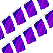 Guirlande drapeau violet foncé en polyester à accrocher