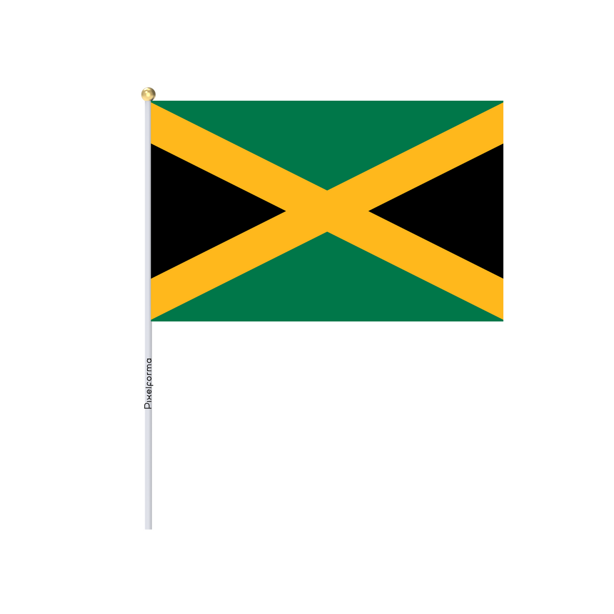 Mini Drapeau de la Jamaïque officiel en plusieurs tailles