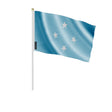 Lot mini drapeau états fédérés micronésie à main polyester