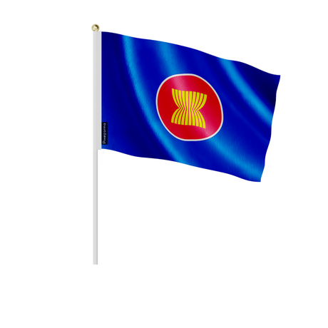Lots mini drapeau association des nations de l’asie du sud-est en plusieurs tailles - pixelforma