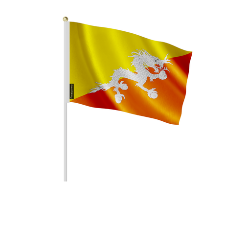 Lots mini drapeau bhoutan en plusieurs tailles - pixelforma