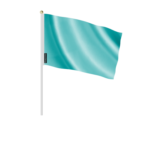 Lots mini drapeau bleu turquoise clair en plusieurs tailles - pixelforma