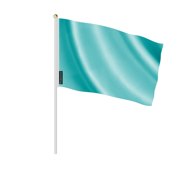 Lots mini drapeau bleu turquoise clair en plusieurs tailles - pixelforma