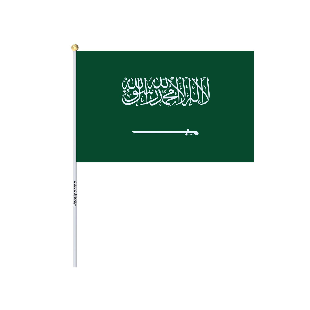 Lots Mini Drapeau de l'Arabie saoudite en plusieurs tailles - Pixelforma